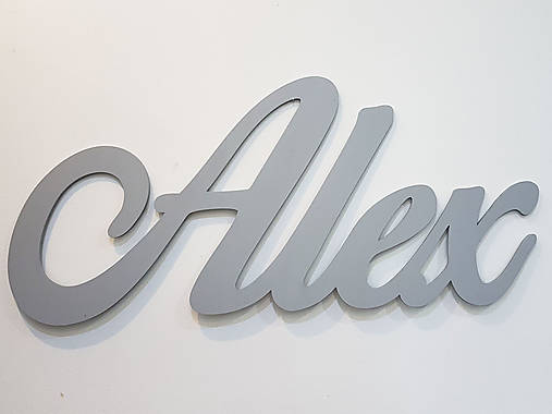 80cm drevené maľované meno na stenu