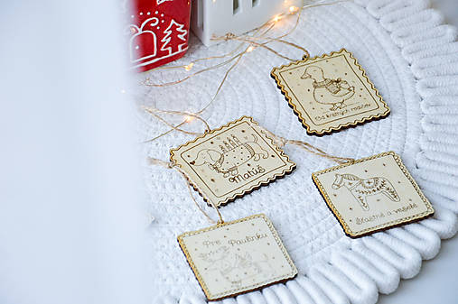 Papier - Vianočná ozdoba/menovka - 17939331_