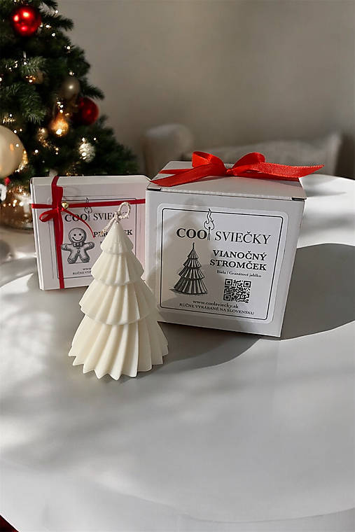 Vianočný stromček - sójová sviečka