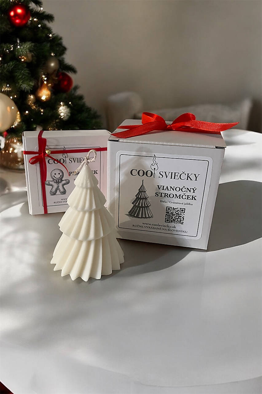 Vianočný stromček - sójová sviečka