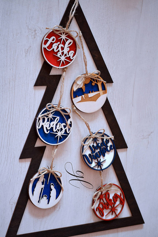 Set vianočné ozdoby Slovensko moje