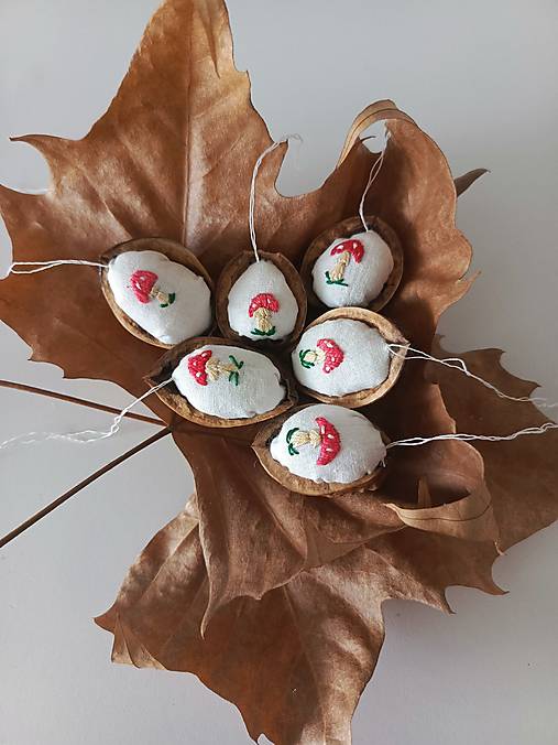 Dekorácie - Oriešok plody lesa/sada - 17941171_