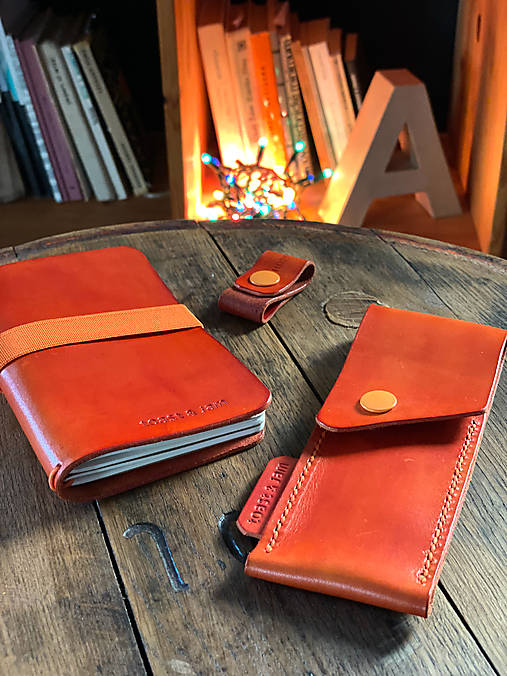 Taštičky - KOŽENÝ PERAČNÍK & NOTES - 17940090_