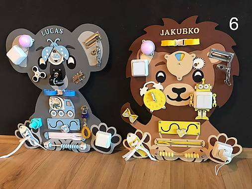 Hračky - Activity board LEVÍK - 17939455_