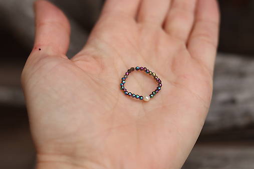 Prsteň zirkón lila