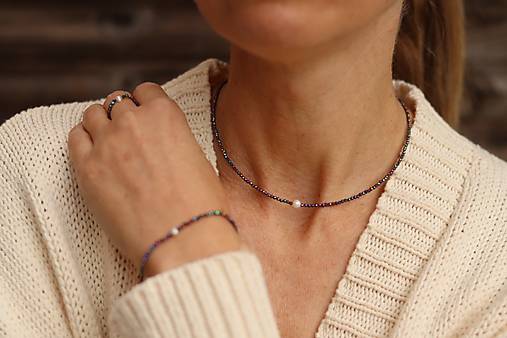 3-dielny set - zirkon, perla