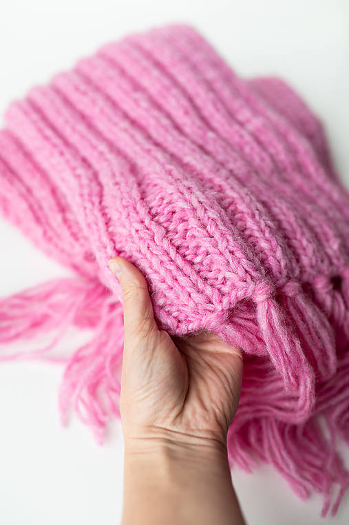 Šály a nákrčníky - Pletený maxi šál "Cukrík" - 17944994_