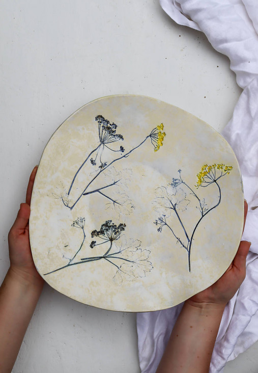 Nádoby - Veľká keramická misa na ovocie - 17943623_