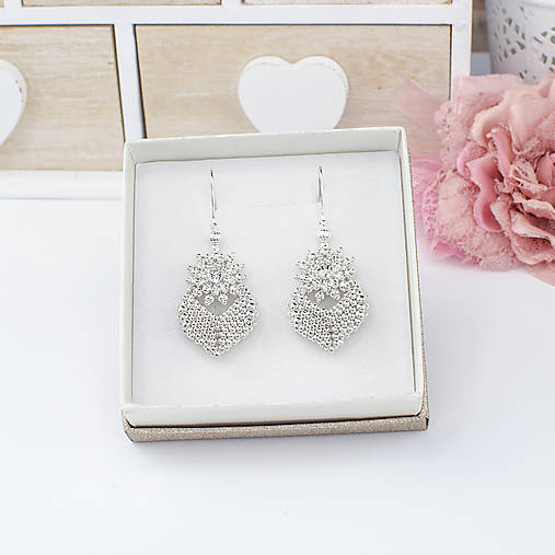 náušnice MOODS Élégance (strieborné)