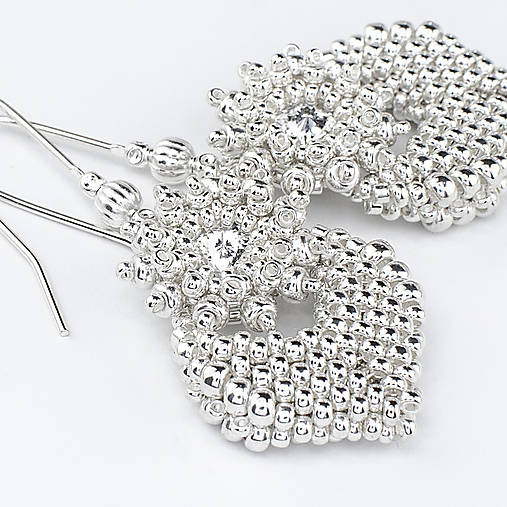 náušnice MOODS Élégance (strieborné)