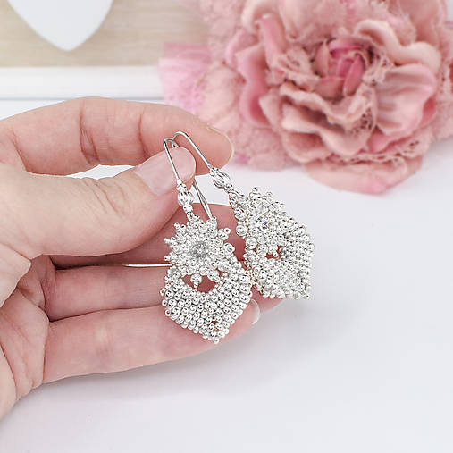 náušnice MOODS Élégance (strieborné)