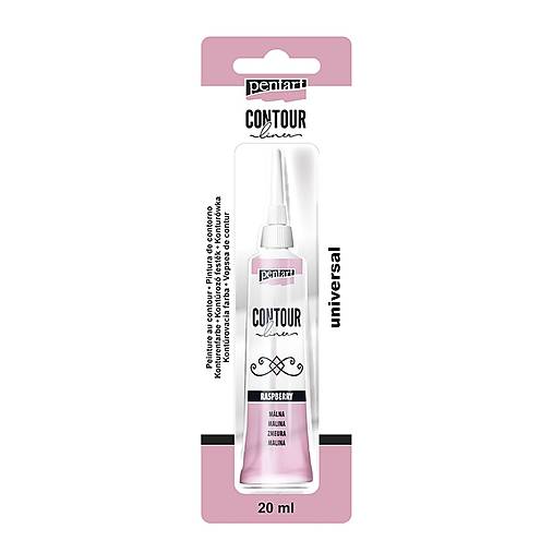 Univerzálna kontúra, 20 ml, Pentart, pôvod.cena 4,90€ (malina)