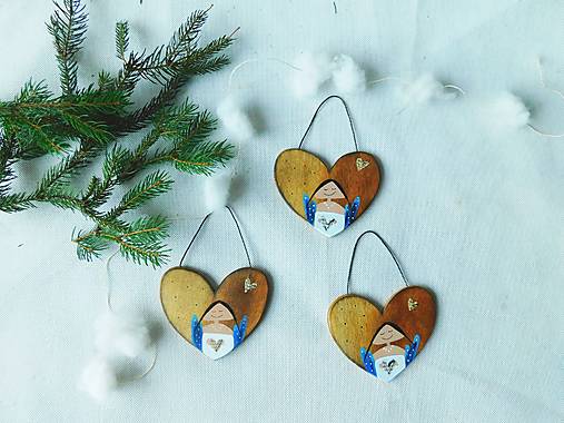 Dekorácie - Srdiečko s anjelikom - 17942040_