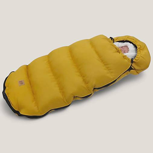 Zimný fusak pre novorodencov / horčicový