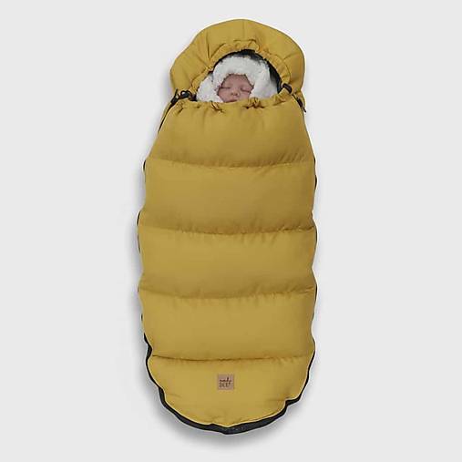 Zimný fusak pre novorodencov / horčicový