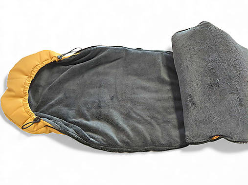 Zimný fusak pre novorodencov / horčicový