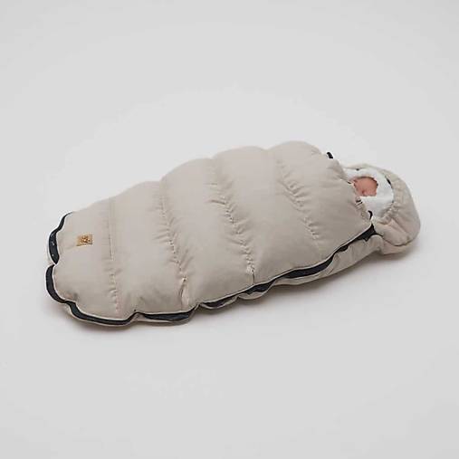 Zimný fusak pre novorodencov / svetlo béžový