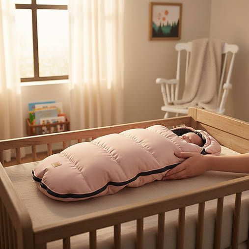 Detský textil - Zimný fusak pre novorodencov / púdrovo ružový - 17944145_