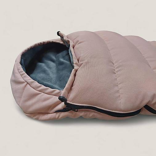 Zimný fusak pre novorodencov / púdrovo ružový