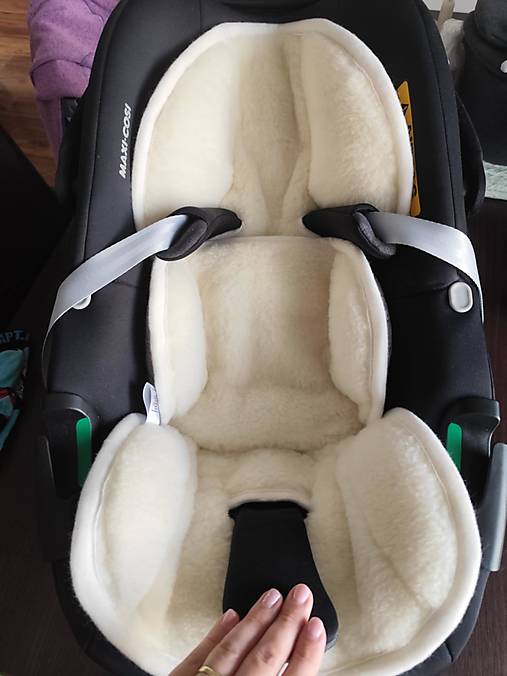 Detský textil - VLNIENKA  zmenšovacia vložka do autosedačky  Maxi cosi  100%  Merino Natural  na mieru - 17942043_