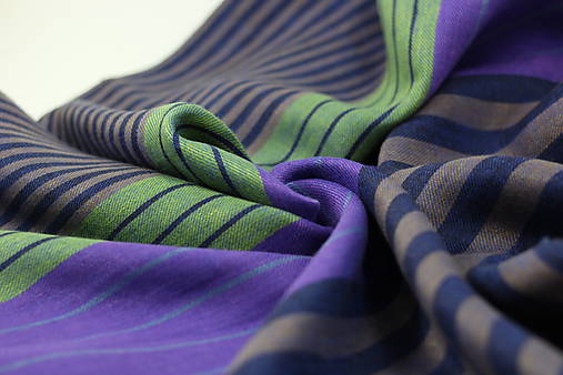 Veľká štýlová pestrofarebná ľanová šatka 60x190cm "Lorgues"