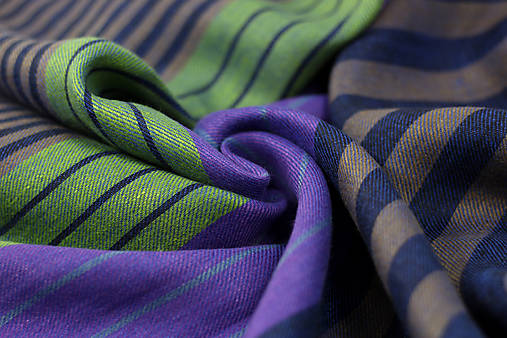 Veľká štýlová pestrofarebná ľanová šatka 60x190cm "Lorgues"