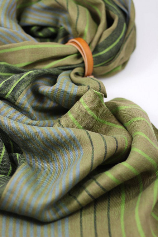 Veľká elegantná štýlová pestrofarebná ľanová šatka "Milot" v darčekovom balení