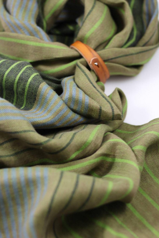 Veľká elegantná štýlová pestrofarebná ľanová šatka "Milot" v darčekovom balení