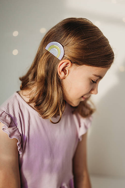 Detské doplnky - Sponka do vlasov Dúha - 17942731_