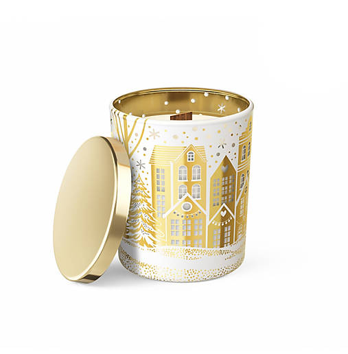 Sójová sviečka Zimné mesto 200g