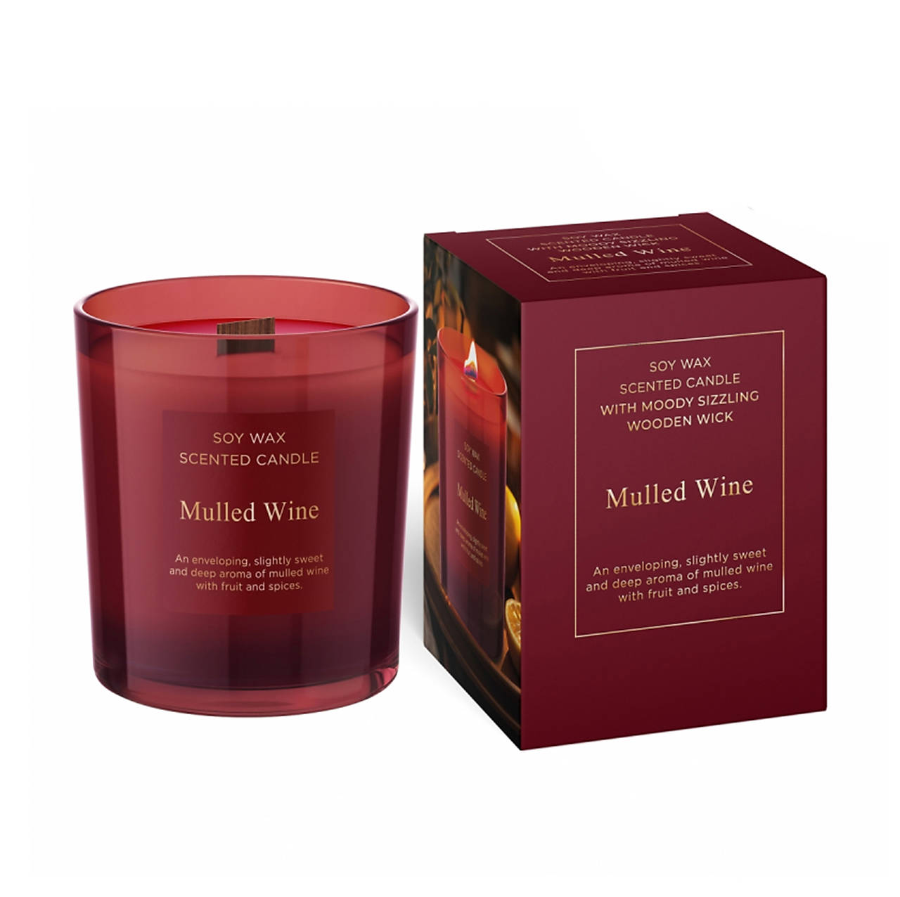 Sójová sviečka Varené víno 240g