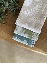 Úžitkový textil - Darčeková sada ľanových utierok Birds - 17942552_