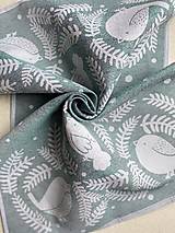 Úžitkový textil - Darčeková sada ľanových utierok Birds - 17942553_