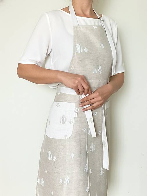 Iné oblečenie - Kuchynská zástera Winter Forest - 17942665_