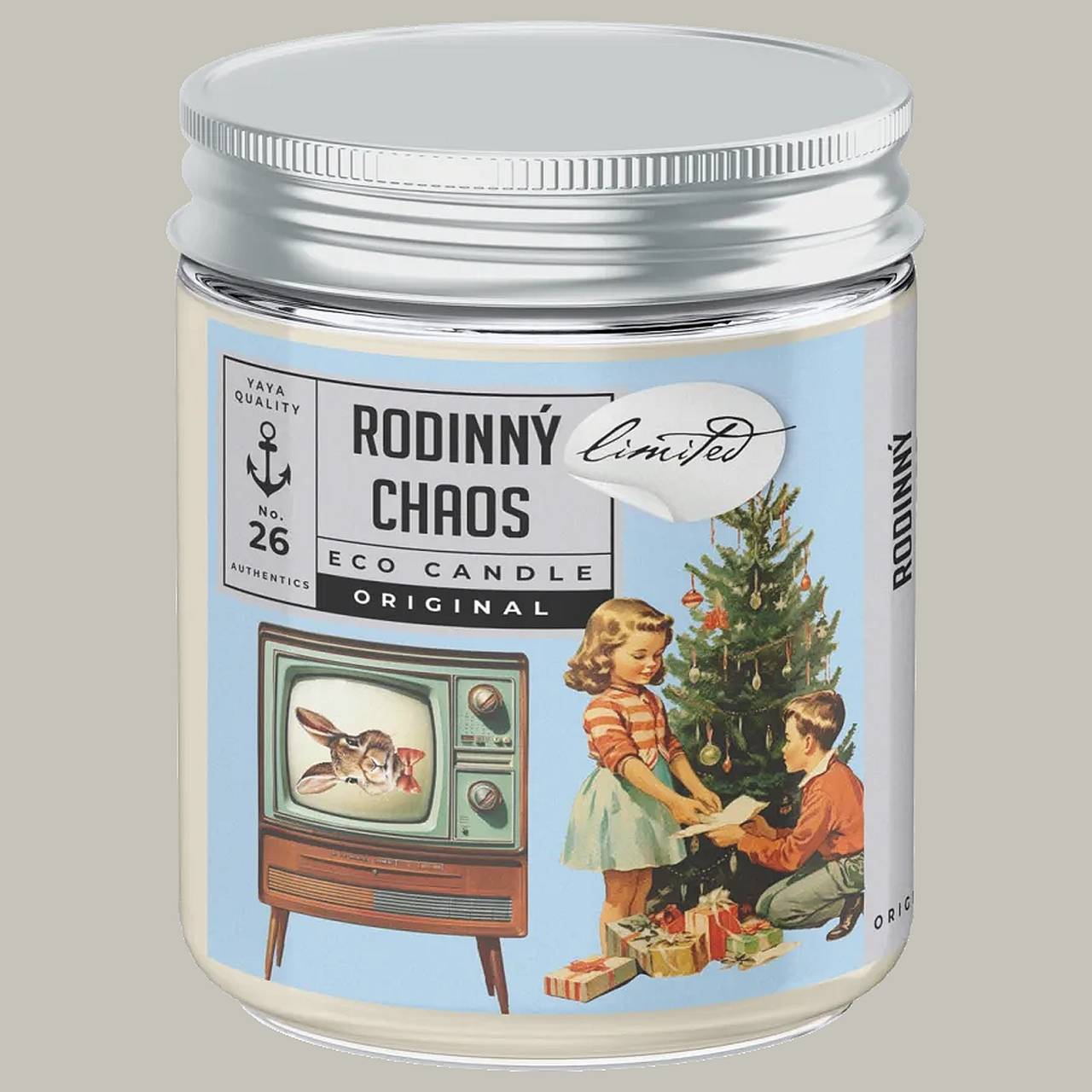 RODINNÝ CHAOS - limitovaná eko sójová sviečka Soaphoria