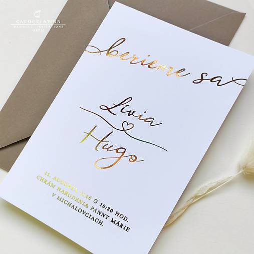 Svadobné oznámenie G32132