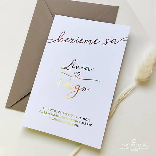 Svadobné oznámenie G32132