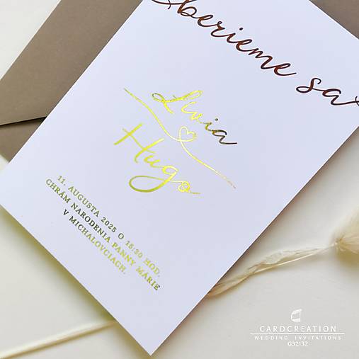 Svadobné oznámenie G32132