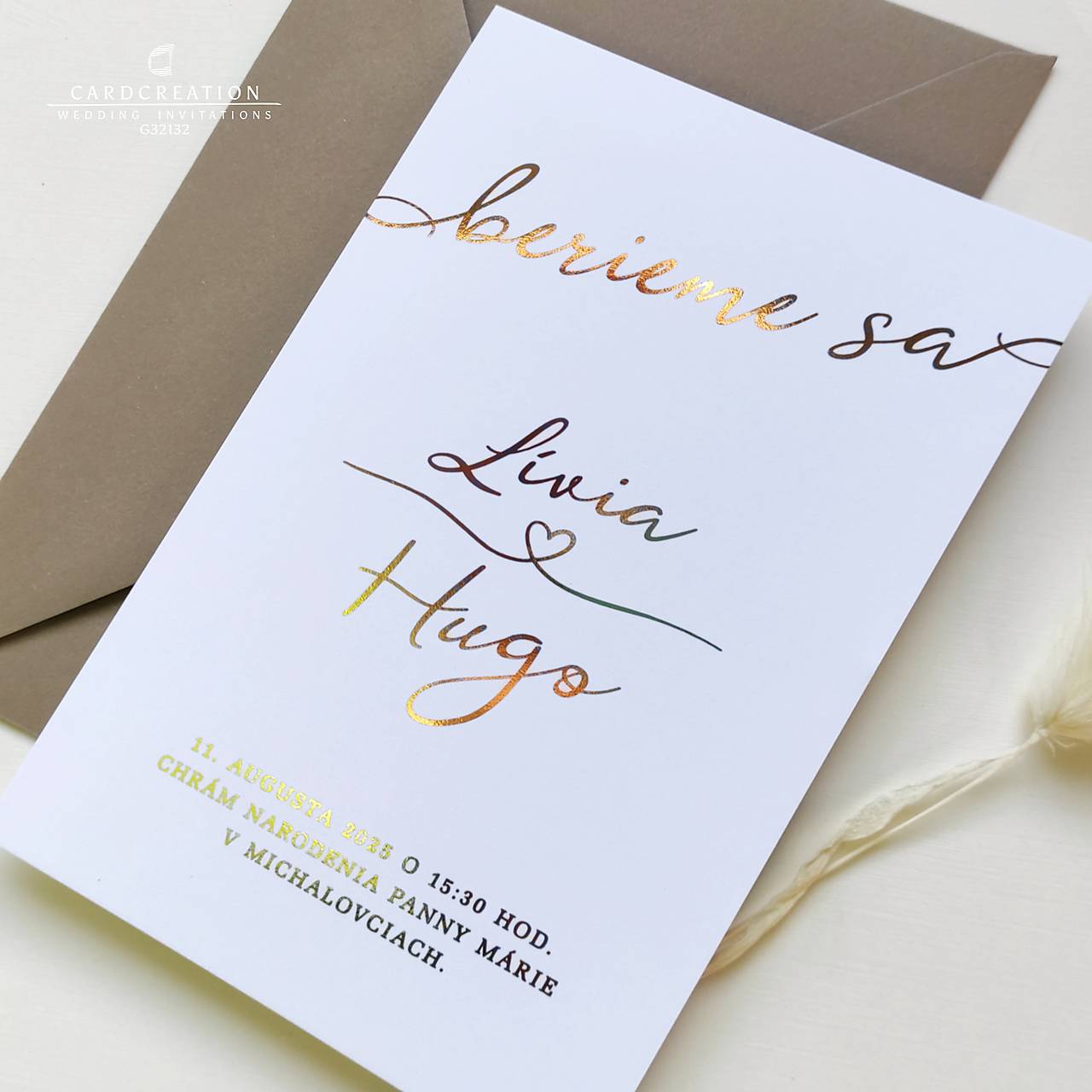 Svadobné oznámenie G32132