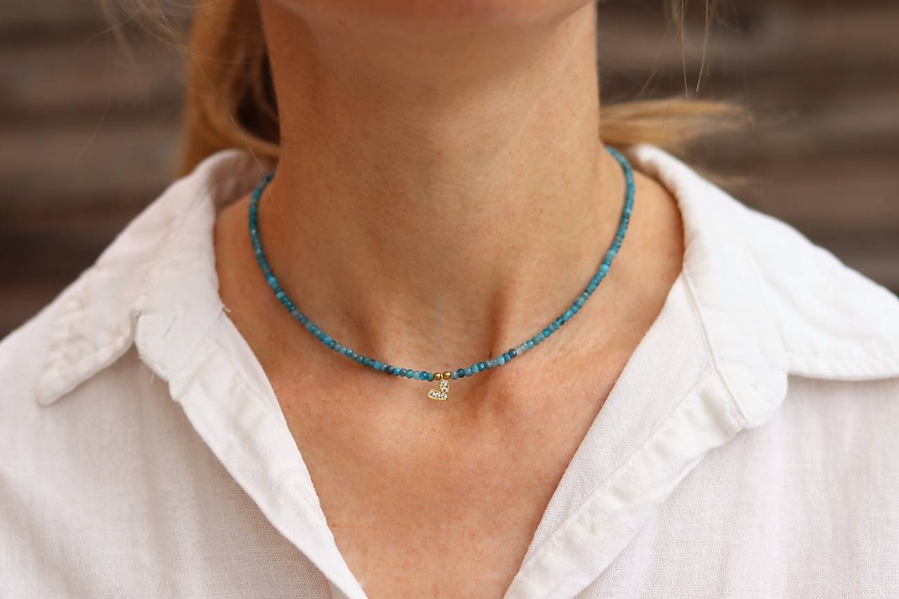 Náhrdelník choker apatit