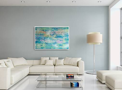 Obrazy - Obraz abstraktný Jemná melódia ORIGINÁL 91,5x60,5 cm - 17944086_