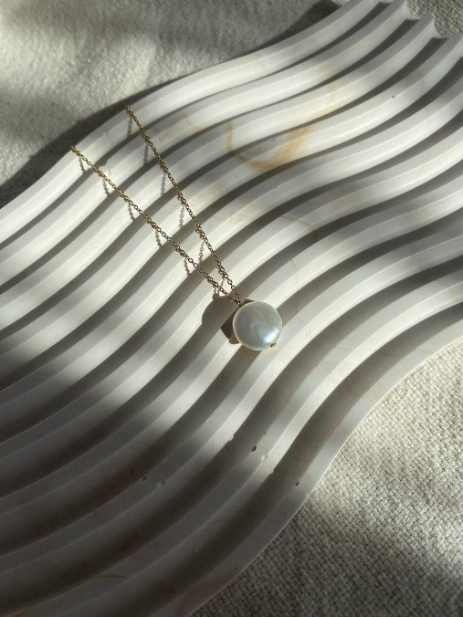 Náhrdelníky - Perlový retiazkový náhrdelník  - 17944828_