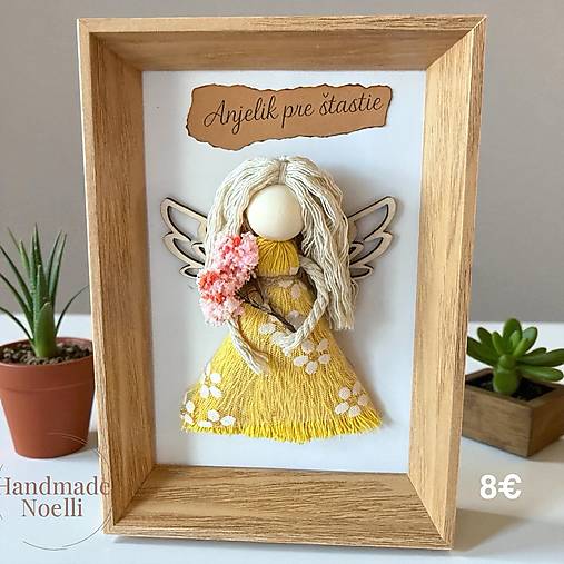 Dekorácie - Anjelik pre šťastie - 17944227_