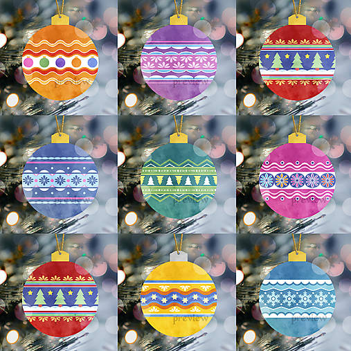 Dekorácie - Vianočná ozdoba - vianočná guľa Middle ornament - 17945587_