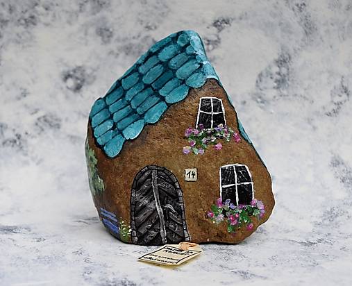 Dekorácie - Maľovaný kameň - 17944916_