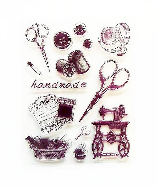 - 50% silikónové razítka, pečiatky 14x18 cm, pôvod.cena 7,90€ (šitie, handmade)