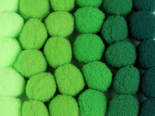 - 50% bambuľky (pom-poms), mix farieb, Ø20 mm, pôvod.cena 2,50€ (zelené)