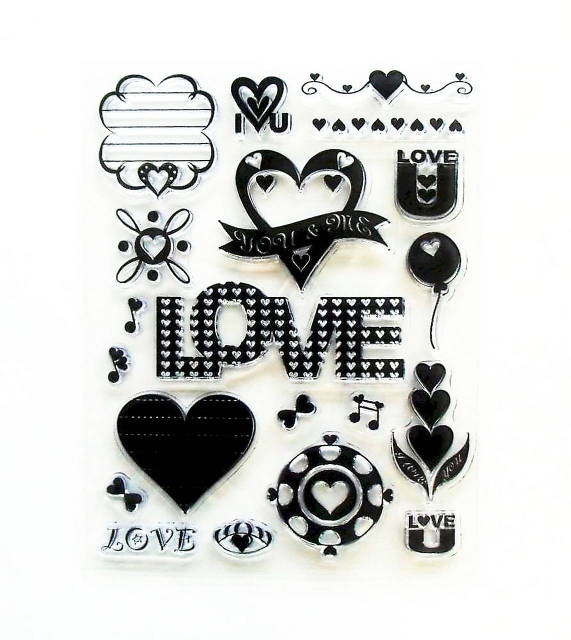 - 50% silikónové razítka, pečiatky 14x18 cm, pôvod.cena 7,90€ (love, láska)