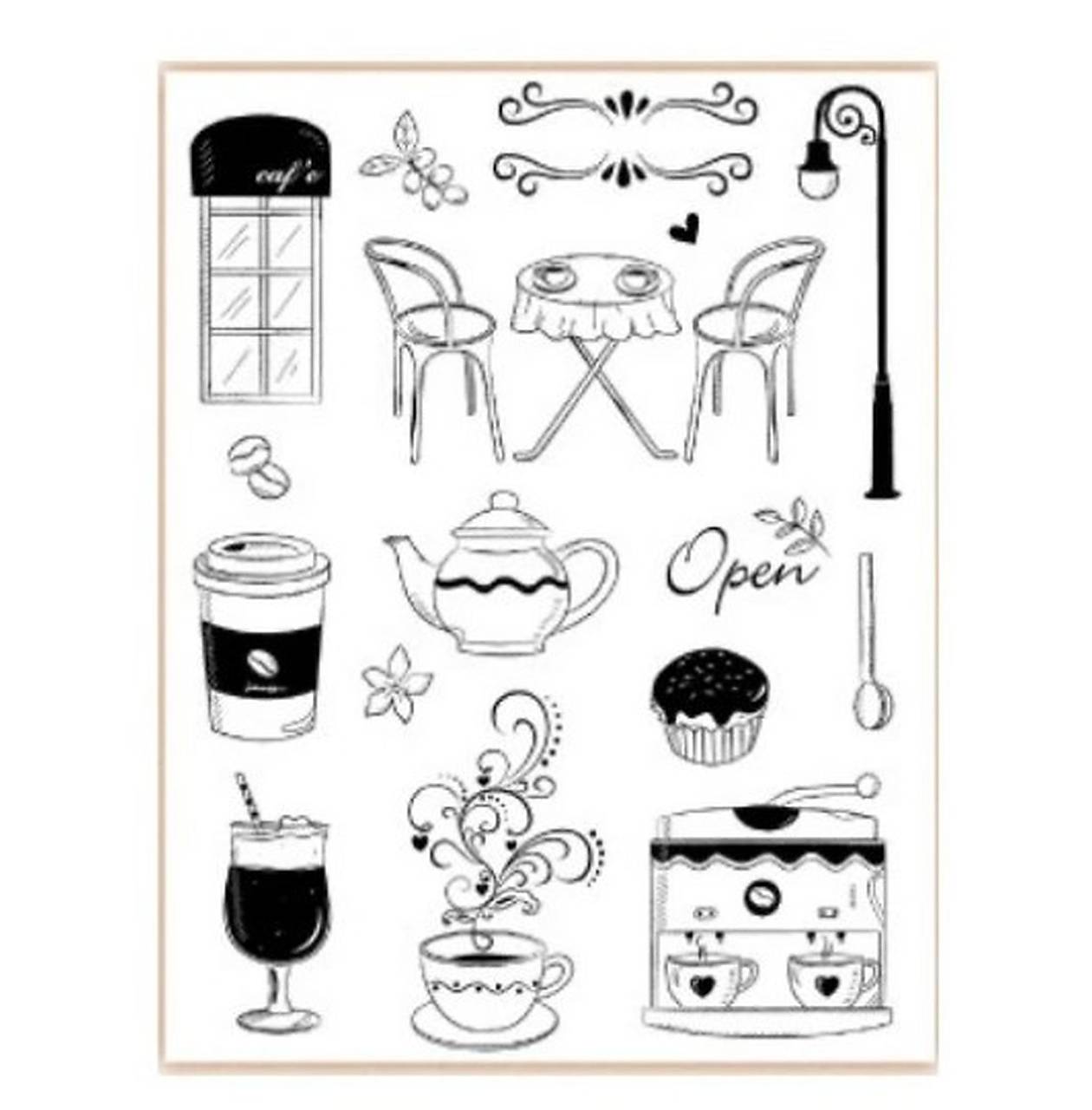 - 50% silikónové razítka, pečiatky 14x18 cm, pôvod.cena 7,90€ (kaviareň)