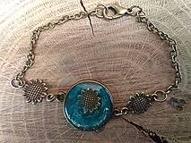 Náramky - Náramok "nočná slnečnica" - 17949253_